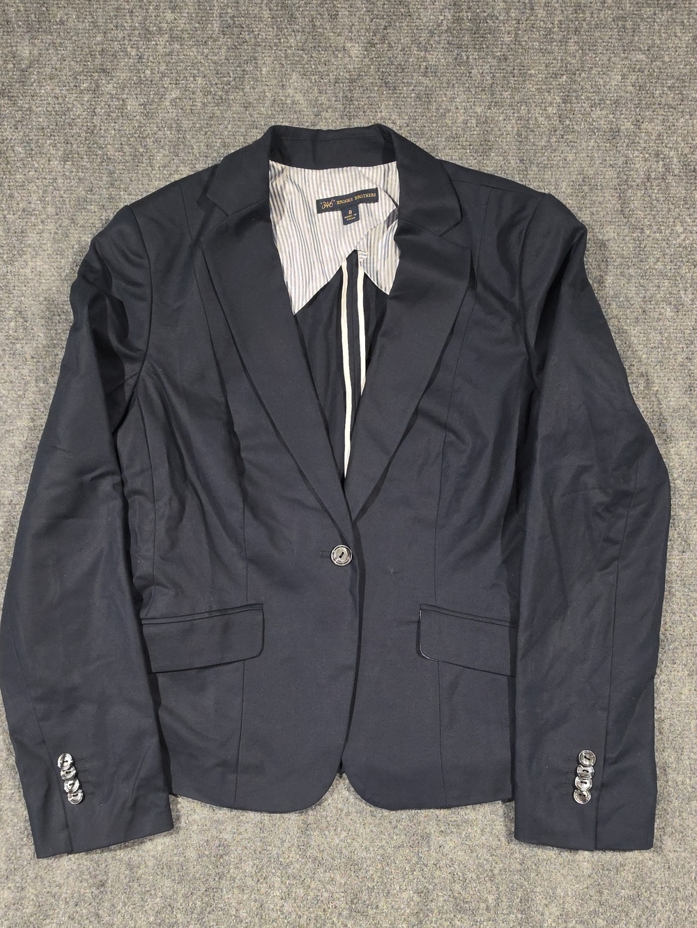 Brooks Brothers Navy Single-Button Women's Blazer